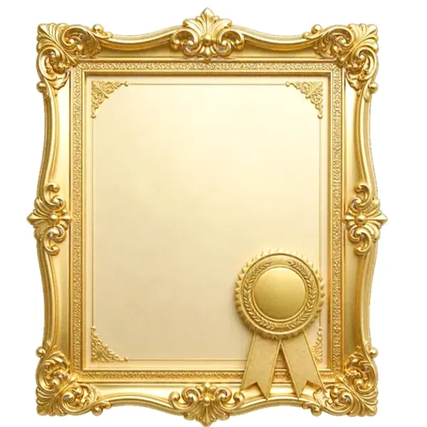 Framed certificate — Magic Red