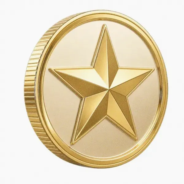 Star-emblem coin — Magic Red