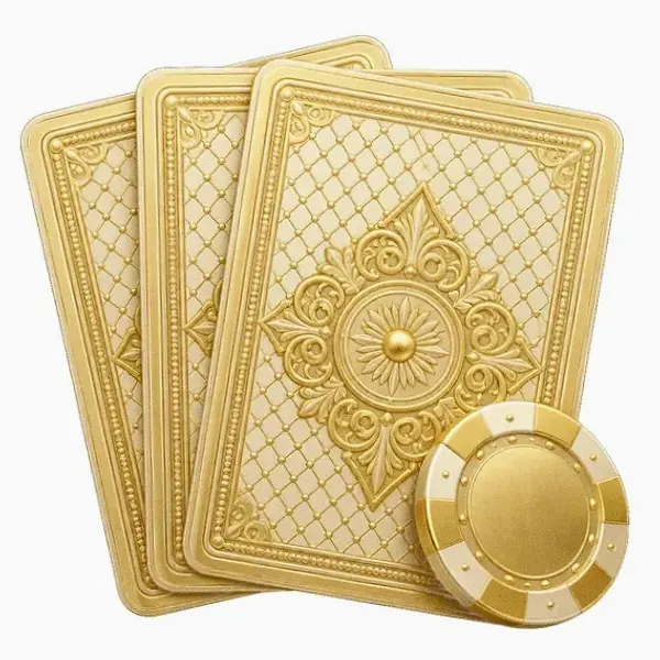 Playing cards and chip — Magic Red