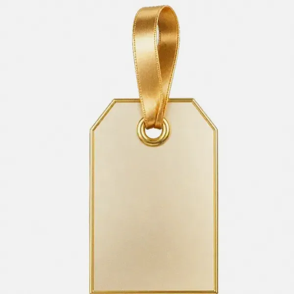 Blank gift tag — Magic Red