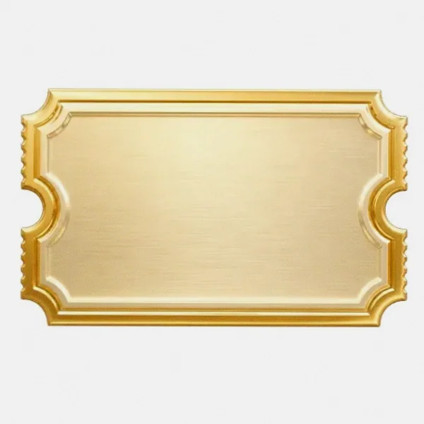 Blank ticket plaque — Magic Red
