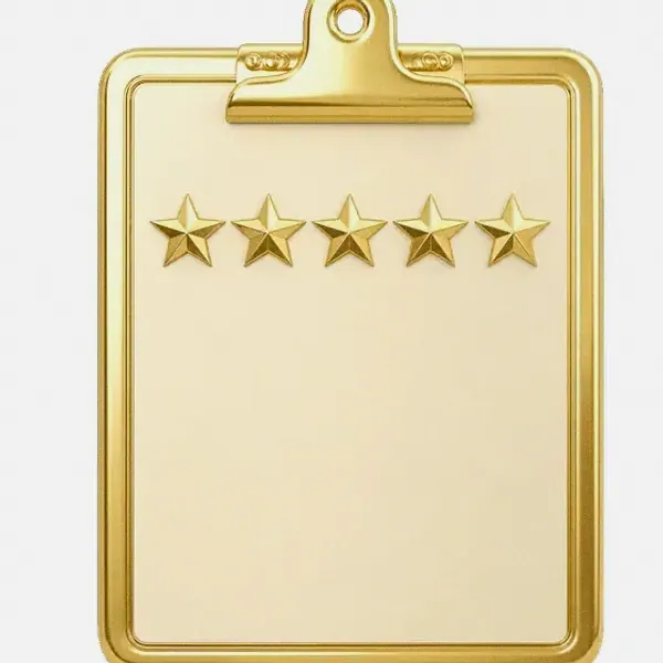 Star rating clipboard — Magic Red