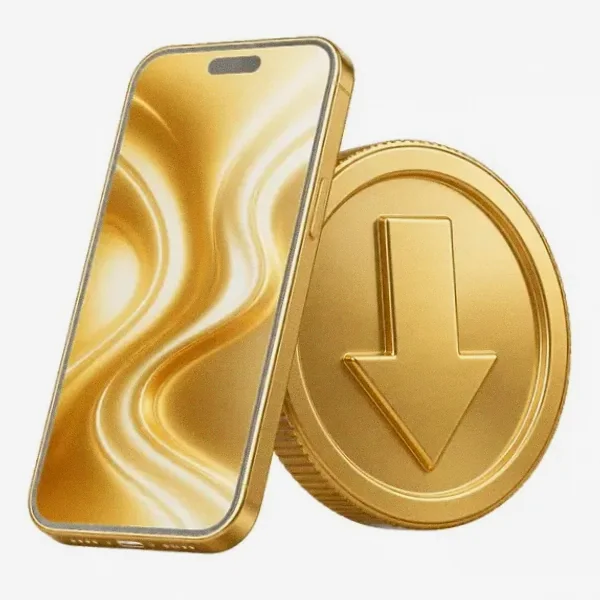 Smartphone and coin — Magic Red