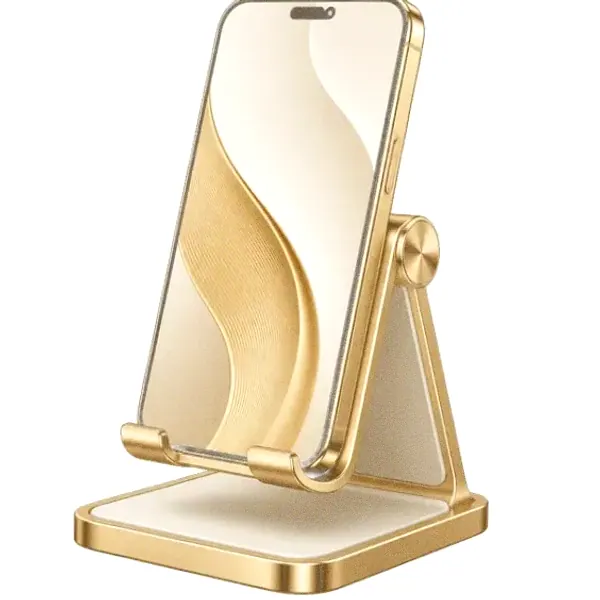 Smartphone on stand — Magic Red
