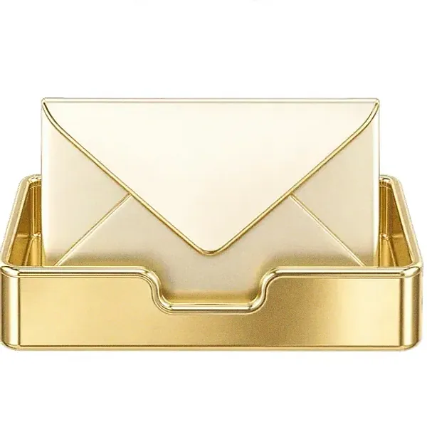 Metal letter tray — Magic Red