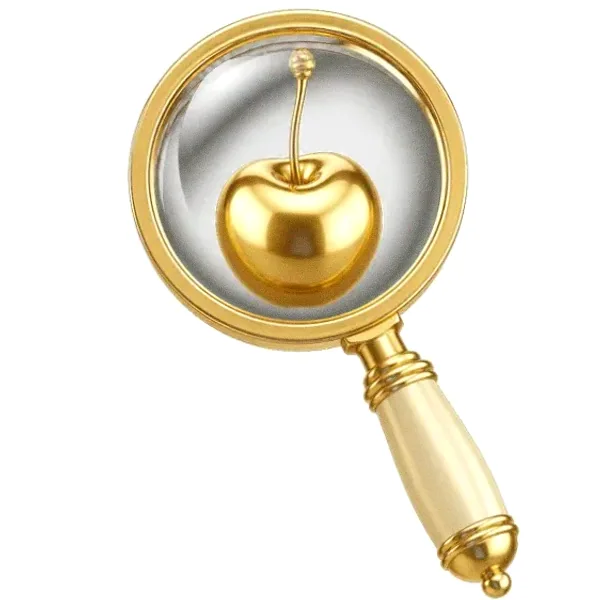Cherry magnifying glass — Magic Red