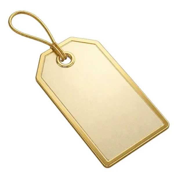 Blank price tag — Magic Red