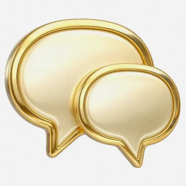 Overlapping speech bubbles — Magic Red