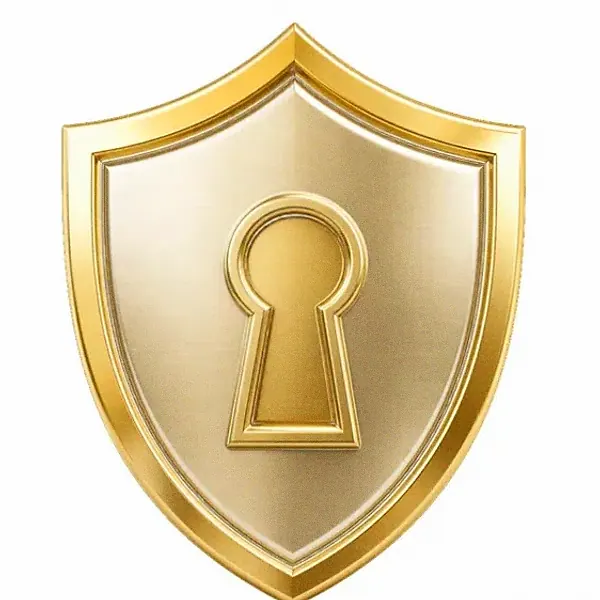 Keyhole shield — Magic Red