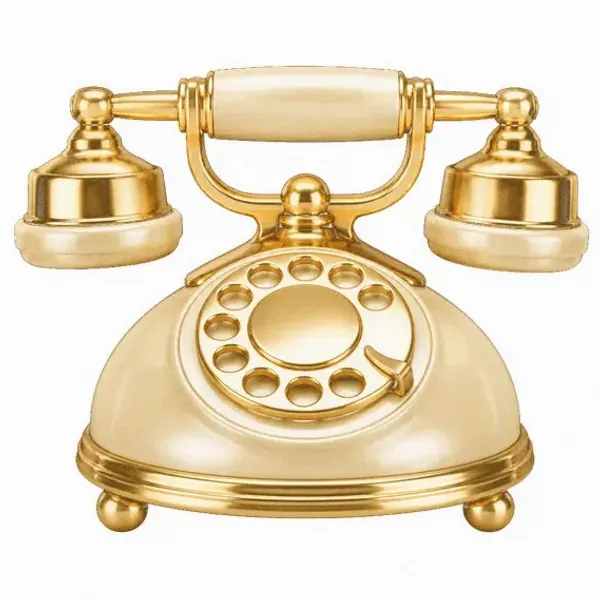 Vintage rotary telephone — Magic Red
